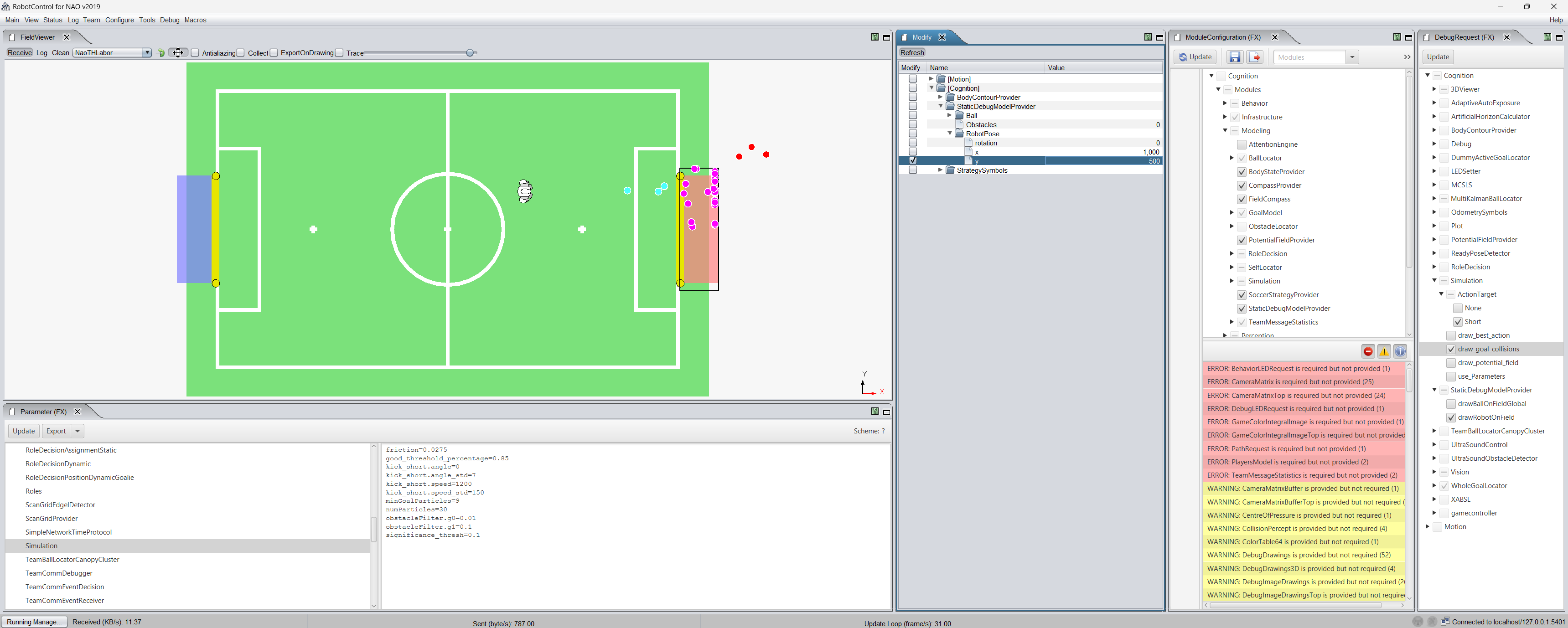 action selection visualization in robot control